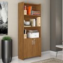 Ver imagem 4 de Conjunto para Escritório 2 Peças com Mesa de Canto em L e Armário Freijó Notável Móveis Freij