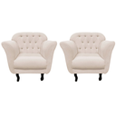 Ver imagem 3 de Kit 2 Poltronas Decorativa Dália Veludo Marfim