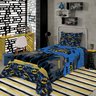 Jogo de Cama Infantil Lepper Batman Solteiro 2 Peças Microfibra Azul - 2