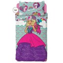 Ver imagem 1 de Colcha Solteiro Infantil Barbie Dupla Face Rosa 2 Peças Lepper