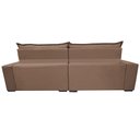 Ver imagem 6 de Sofá Retrátil e Reclinável 2,55m Molas Ensacadas Cama inBox Elegance com ThermoGel Velusoft