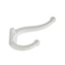 Ver imagem 1 de Kit 2 Cabide Gancho Duplo Grande Branco Ref. 4102 - Loth