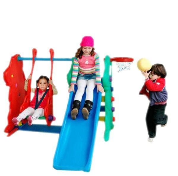 Playground Escorregador e Balanço Cachorro com Cesta - 2