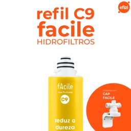 Refil C9 Filtro Facile contra Dureza Amarelo Hidrofiltros - 2