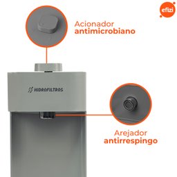 Purificador Facile C3 Cinza com Carvão Ativado Hidrofiltros - 4