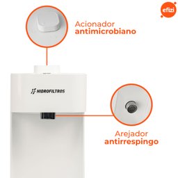 Purificador Facile C3 Branco com Carvão Ativado Hidrofiltros - 4