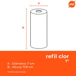 Refil Filtro Clor 7" 5 Micra Carvão Ativado Hidrofiltros - 3