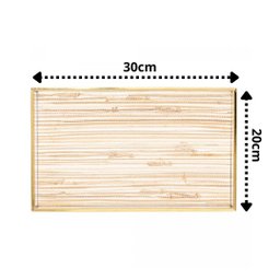 Bandeja de Metal Dourada com Palha 20cm X 30cm X 3cm - Lyor - 5