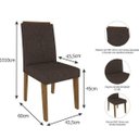Ver imagem 4 de Conjunto Sala de Jantar Mesa Alana 4 Cadeiras Nicole Cimol