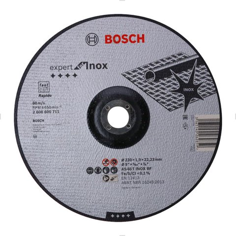 Disco de Corte Rápido Inox 9" X1,9 X 22,23mm Bosch
