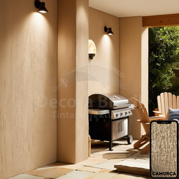 Textura Rústica Revestimento de Parede Decora Brasil - 3.6l - Quartzo Camurça - 8