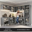 Ver imagem 6 de Armário de Cozinha Completa de Canto 445cm Cinza Nice Madesa 02