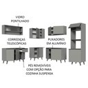 Ver imagem 5 de Armário de Cozinha Completa de Canto 445cm Cinza Nice Madesa 02