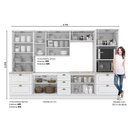 Ver mais imagens de Cozinha Modulada Nova York 12 Portas 7 Gavetas Henn - Branco HP
