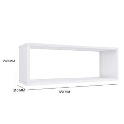 Nicho Retangular 24x68cm Branco - 3 Nicho Retangular 24x68cm Branco - 3