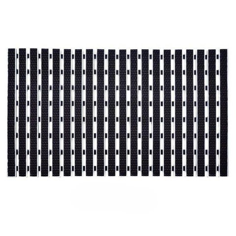 Tapete Antiderrapante com Ventosa Box Banheiro Deck:deck Preto/0,40x0,70m