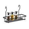 Suporte Aéreo Simples Porta Condimentos de Cozinha Schmitt:Preto - 1