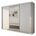 Ver imagem 3 de Guarda Roupa Casal com Espelho 3 Portas de Correr 6 Gavetas Paradizzo Gold Yescasa