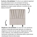 Ver imagem 5 de Cabeceira Solteiro Cama Box Estofada 100 Cm Lile Linho Bege