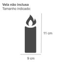Ver imagem 4 de Lanterna Decorativa Redonda em Vidro para Vela Isadora Design