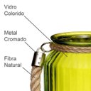 Ver imagem 2 de Lanterna Decorativa Redonda em Vidro para Vela Isadora Design