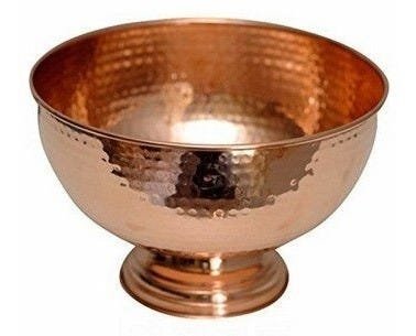 Bowl De Cobre Martelado 1 Lt - Com Pé - 1