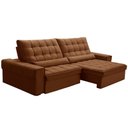 Ver imagem 1 de Sofá Retrátil Reclinável para Sala 4 Lugares 290cm Nebrasca F04 Veludo Terracota - Lyam Decor