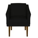 Ver imagem 4 de Poltrona Decorativa Sala Quarto Anubis - Suede Preto