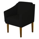 Ver imagem 3 de Poltrona Decorativa Sala Quarto Anubis - Suede Preto