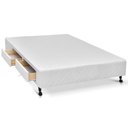 Ver imagem 1 de Cama Box Base c/Gavetas Casal Poli Tecido White (138x27-c/4 Gavs) - Castor