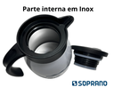 Ver imagem 4 de Bule Inox Elegance Garrafa Térmica para Chá Café Água 500ml Branco