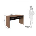 Ver imagem 3 de Conjunto Escritório Completo com Escrivaninha, Gaveteiro e Armário Livorno Espresso Móveis