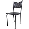 Kit 2 Cadeira para Cozinha Mc Jantar Tubular Almofadada Medcombo Preto Estrutura Preta com Assento P - 2