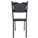 Ver imagem 7 de Kit 2 Cadeira para Cozinha Mc Jantar Tubular Almofadada Medcombo Preto Estrutura Preta com Assento P