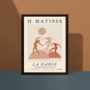 Ver imagem 2 de Quadro Poster Matisse Minimalista dança 45x34cm:madeira Preta