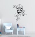 Ver imagem 1 de Adesivo De Parede Homem Aranha Preto