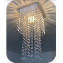 Ver imagem 1 de Lustre Pendente Luminária Cristal Acrílico de Alto Brilho, 17x38. Reflezzo Lustres e Decoração.
