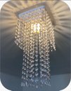 Ver imagem 1 de Lustre Pendente Luminária Cristal Acrílico de Alto Brilho, 17x38. Reflezzo Lustres e Decoração.