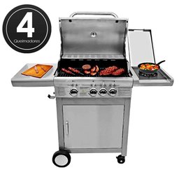 CHURRASQUEIRA INOX A GÁS 3 QUEIMADORES AHC03 MIMO STYLE - 1