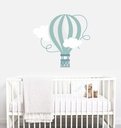 Ver imagem 1 de Adesivo De Parede Quarto Bebe Decorado Balão Azul E Nuvens