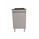 Ver imagem 2 de Balcão Lavação 100% Mdf Branco Bp com Tanque Marmorite Preto 30 L