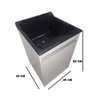 Balcão Lavação 100% Mdf Branco Bp com Tanque Marmorite Preto 30 L - 3