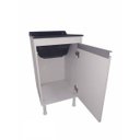 Ver imagem 4 de Balcão Lavação 100% Mdf Branco Bp com Tanque Marmorite Preto 30 L