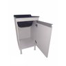 Balcão Lavação 100% Mdf Branco Bp com Tanque Marmorite Preto 30 L - 4
