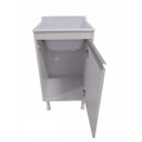 Ver imagem 3 de BALCÃO LAVAÇÃO 100% MDF BRANCO BP COM TANQUE MARMORITE BRANCO 30 L