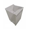 BALCÃO LAVAÇÃO 100% MDF BRANCO BP COM TANQUE MARMORITE BRANCO 30 L - 1