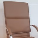 Ver imagem 2 de Cadeira de Escritório Giratória Presidente Boss Comprealegre Relax Cromada Caramelo 100% Nacional