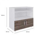 Ver imagem 3 de Balcão de Cozinha Multiuso 2 Portas Branco/Carvalho
