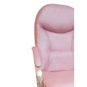 Ver imagem 2 de Cadeira de Escritório Giratória Presidente Day Rosê Gold Base Preta c/ Relax Comprealegre