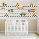 Ver imagem 1 de Adesivo de Parede Infantil Carrinhos